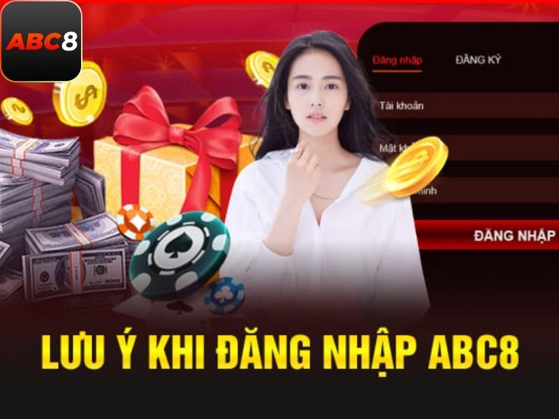 Lưu ý khi thực hiện ABC8 đăng nhập