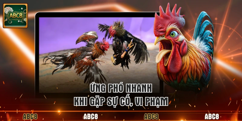 Ứng phó nhanh khi gặp sự cố, vi phạm